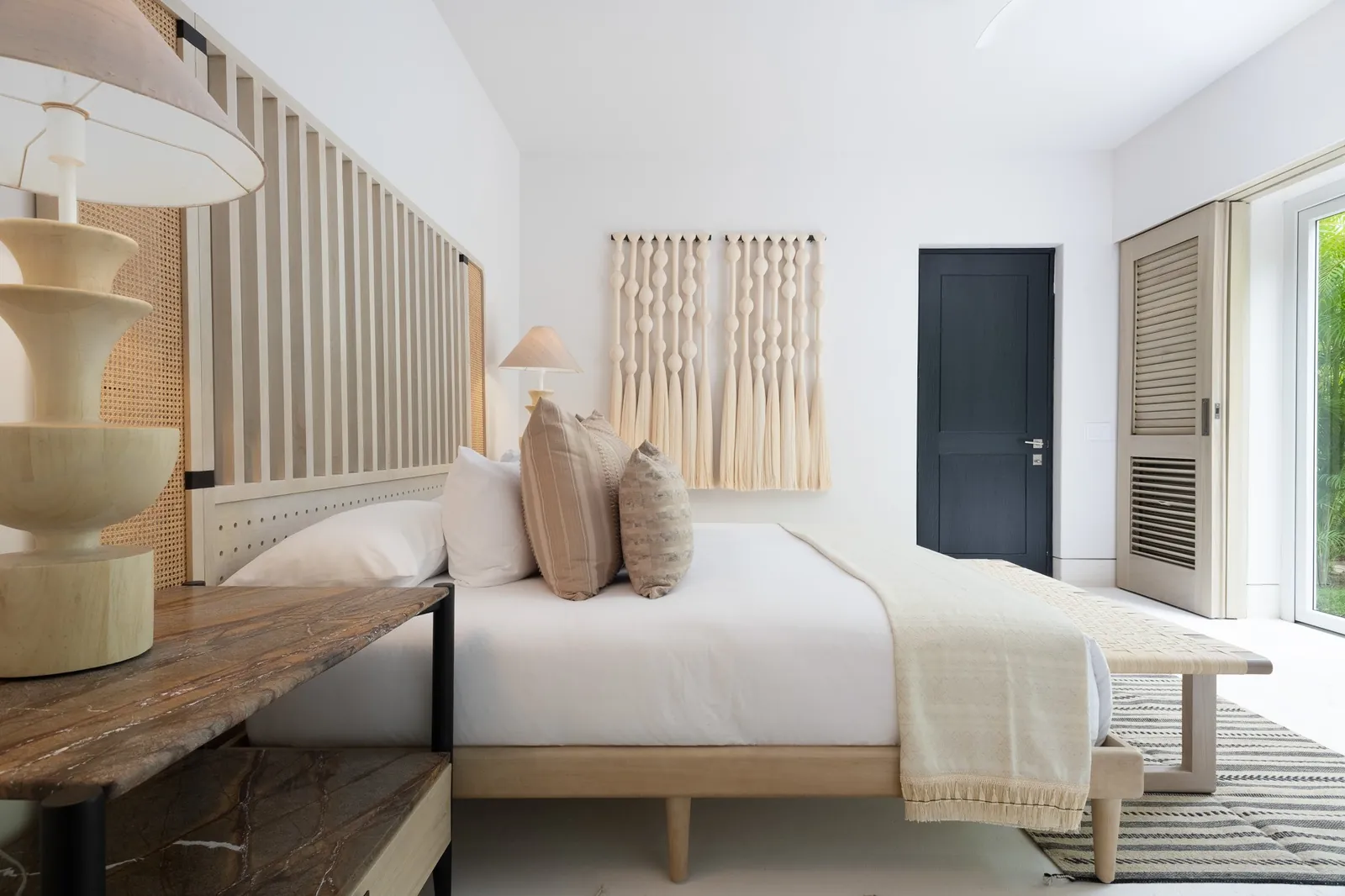 Garden View Suite 7: the king bedroom