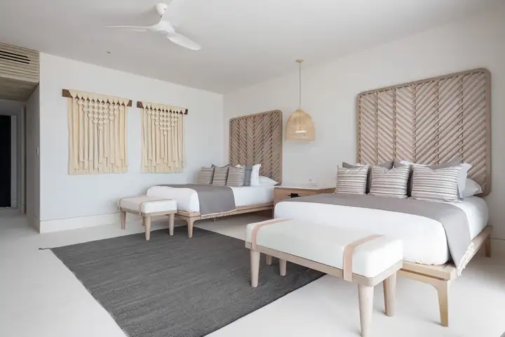 Ocean View Suite 3: two queen beds